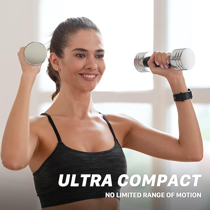 Northdeer Steel Dumbbells Ultracompact & Adjustable Chrome Dumbbell with Foam Handles 5lb 10lb 15lb