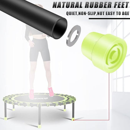 Newan 40"-48" Silent Mini Trampoline Fitness Trampoline Bungee Rebounder Jumping Cardio Trainer