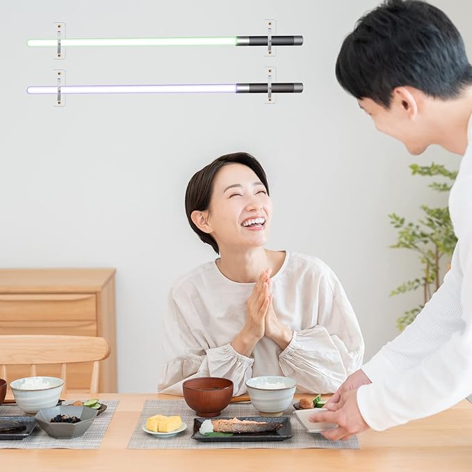 UXCELL Acrylic Light Saber Display Rack - Wall-Mounted Sword Stand for Light Saber, Clear