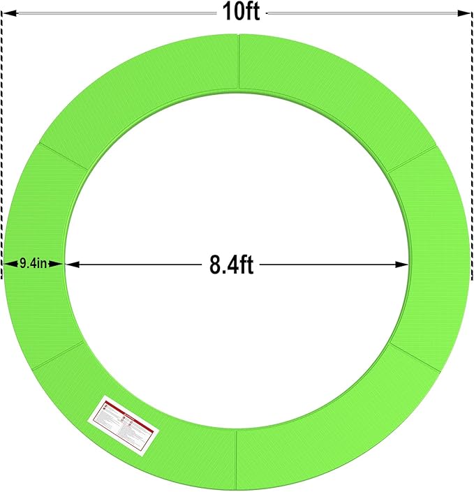 LANGXUN Universal Trampoline Repalcement Safety Pad, 8ft 10ft 12ft 14ft 15ft 16ft Waterproof