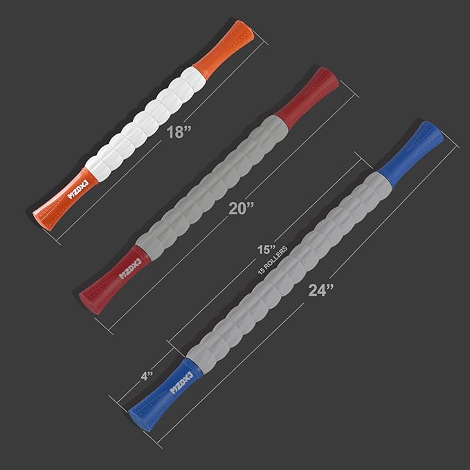 Muscle Roller Stick for Athletes - Deep Tissue Fascia Blaster & Roller Massager for Myofascial Pain
