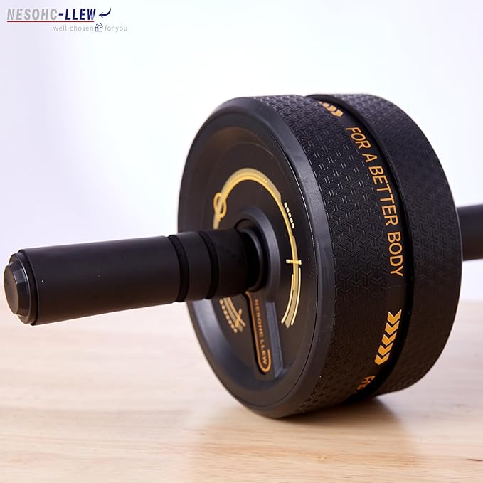 Upgraded Ab Roller Wheel. Abdominal Training Roller for Men/Women, Abdominal Wheels Widened to 3.4