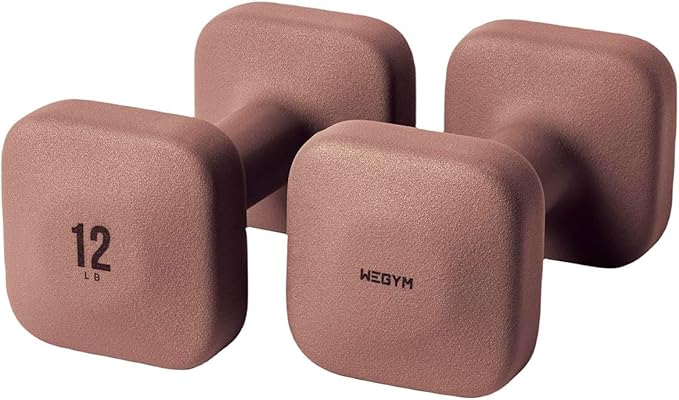 SafeGrip Dumbbells, Anti-Slip, Anti-Roll, Thick Handles, Free Weights, Square Dumbbells for Secure