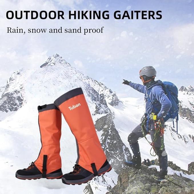 Waterproof Gaiters,Hiking Gaiters,Lightweight Adjustable Leg Gaiters for Men Women,Available in All