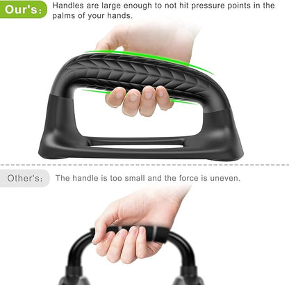 SELEWARE Push Up Bars Pushup Stands Handstand Bars, Soft Rubber Handle Provide Comfy Grip, Fit for