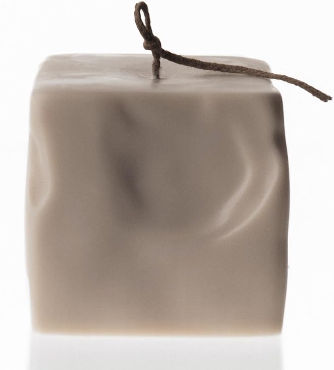 LAWA Raw Block Candle - Beautiful Handmade Pillar Scented Soy Wax Elegant Aesthetic Candle