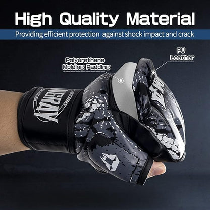 Punch Bag Training Gloves, LangRay MMA Grappling Gloves for Sparring Martial Arts Boxing Training
