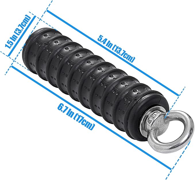 Ergonomic Tricep Rope Pulldown Attachments, Upgraded 27 32 40 & 47 Inch Extra Long Triceps Rope