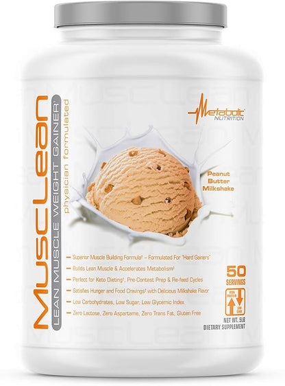 Metabolic Nutrition - Musclean - Milkshake, Whey High Protein Meal Replacement, Maintenance
