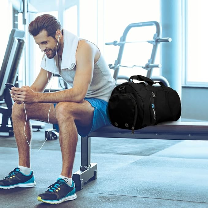 INOXTO Small Sports Gym Bag，Travel Duffel Bag with Dry Wet Pocket and Shoes Compartment for Women