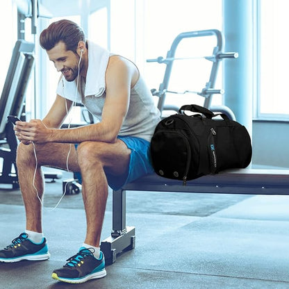 INOXTO Small Sports Gym Bag，Travel Duffel Bag with Dry Wet Pocket and Shoes Compartment for Women