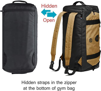 Gym Duffle Bag Backpack Waterproof Sports Duffel Bags Travel Weekender Bag for Men Women Overnight