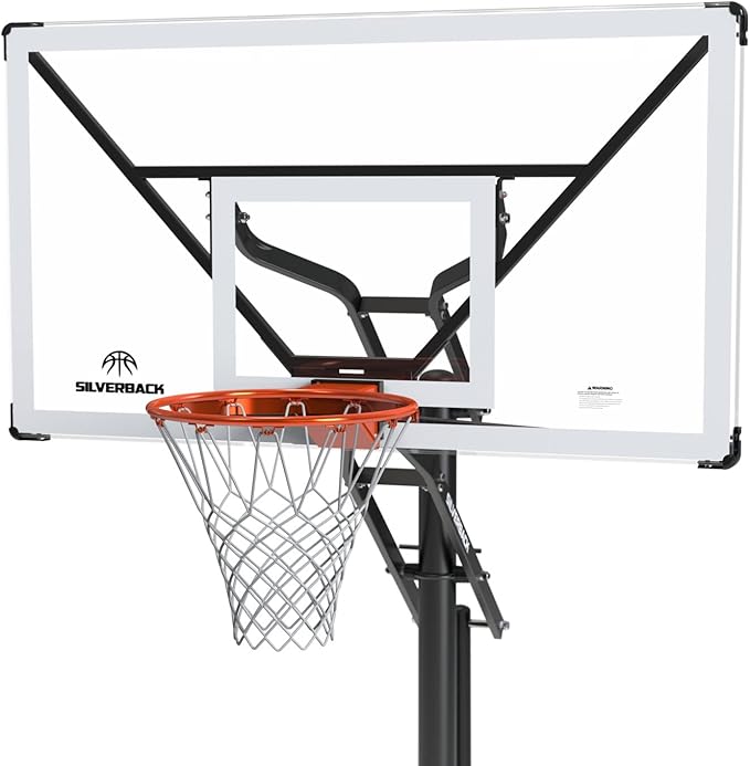 Silverback NXT 54" and NXT 60" In-Ground Basketball Hoops with Adjustable-Height Basketball Goal