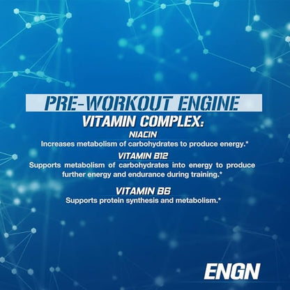 EVL Intense Pre Workout with Creatine - ENGN Energizing Pre Workout for Men Powder Drink for