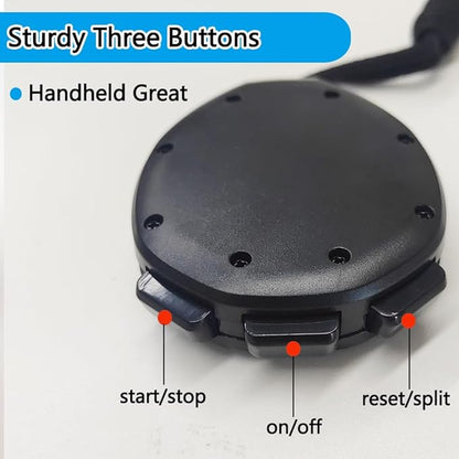 Waterproof Stopwatch Timer Only Stopwatch Mode, ON/Off Silent Simple Operation, Without Clock Date