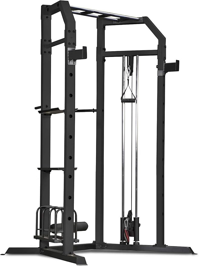 Marcy Strength Training Home Gym Cage with Pulley System for Weightlifting, Bodybuilding, Full Body