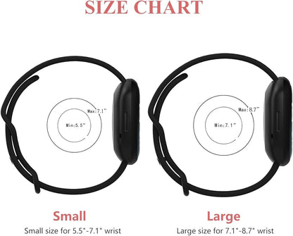 Compatible with Fitbit Versa 4 / Fitbit Versa 3 / Fitbit Sense/Sense 2 Bands, Soft Silicone