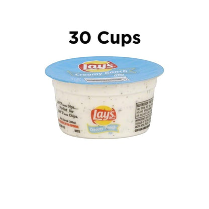 Lay's Dip Cups, Creamy Ranch, 3.7 Ounce (Pack of 30)