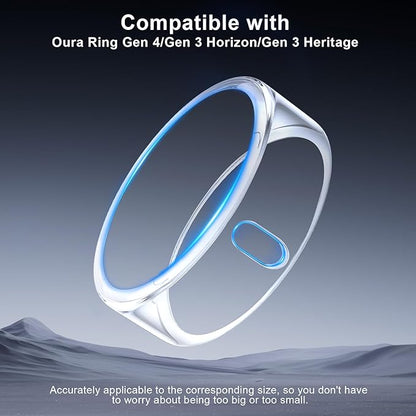 5 Pack Cover Compatible with Oura Ring Gen 4/Oura Ring Gen 3 Horizon/Heritage, Surport Charging