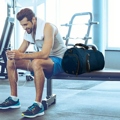 INOXTO Small Sports Gym Bag，Travel Duffel Bag with Dry Wet Pocket and Shoes Compartment for Women