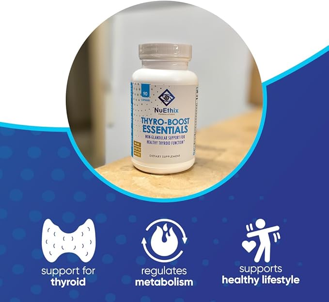 NuEthix Formulations Thyro-Boost Essentials, Non-Glandular Support to Assist with Optimal Thyroid