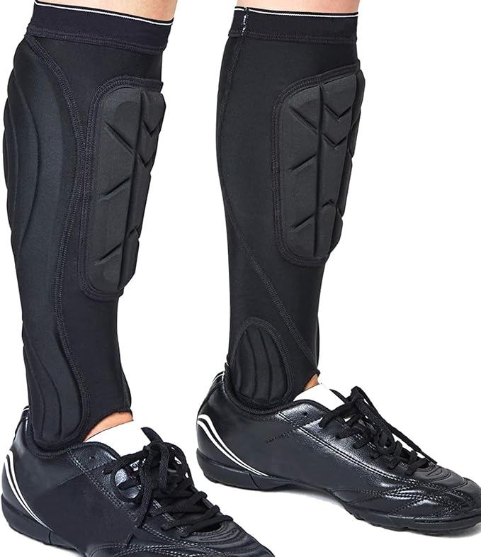 Soccer Shin Guards, Soccer Protective Gear with Calf and Ankle Pads, Shin Guard Pads for Youth and