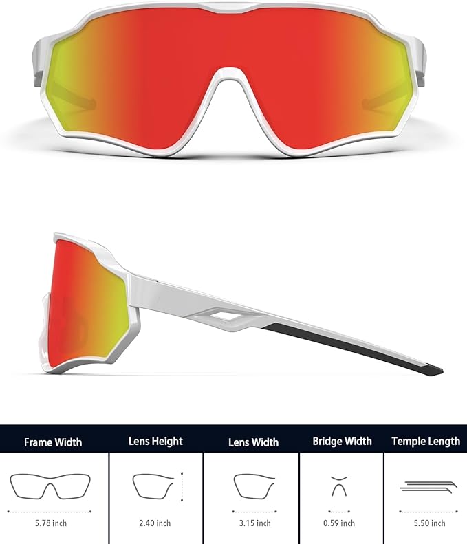 BEACOOL Polarized Running Sunglasses for Men Women UV400 Protection TR90 Sport Sunglasses for