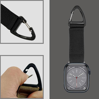 Tactical Duty Belt Keychain Compatible with Apple Watch 38mm 40mm 41mm 42mm 44mm 45mm 46mm 49mm