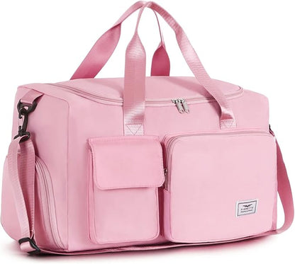 FIORETTO Women's Gym Duffle Bag with Shoes Compartment, 37L Capacity, Ideal for Travel, Gym