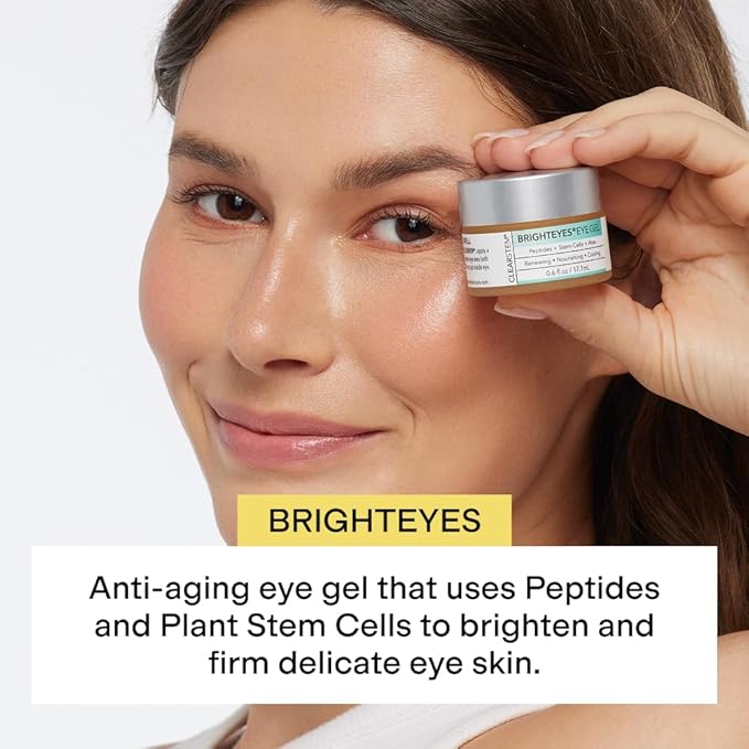 CLEARSTEM - BRIGHTEYES - Eye Gel - Nourishing Eye Cream - Lip Renewal - Cooling Gel - Stem Cells