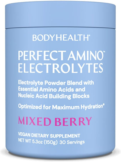 BodyHealth PerfectAmino Electrolytes Powder No Sugar, Keto Sugar Free Fasting Electrolytes Drink