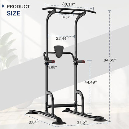 BangTong&Li Power Tower, Pull Up Bar Dip Station/Stand for Home Gym Strength Training Workout