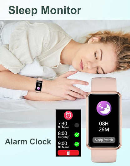 HUAKUA Fitness Tracker No Bluetooth No APP No Phone Needed, Fitness Watch for Men Women Parents