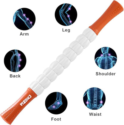 Muscle Roller Stick for Athletes - Deep Tissue Fascia Blaster & Roller Massager for Myofascial Pain