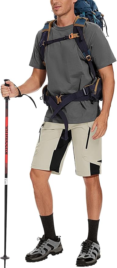 XKTTAC Men's Outdoor Quick Dry Lightweight Stretchy Shorts for Hiking, Tactical, Camping, Travel