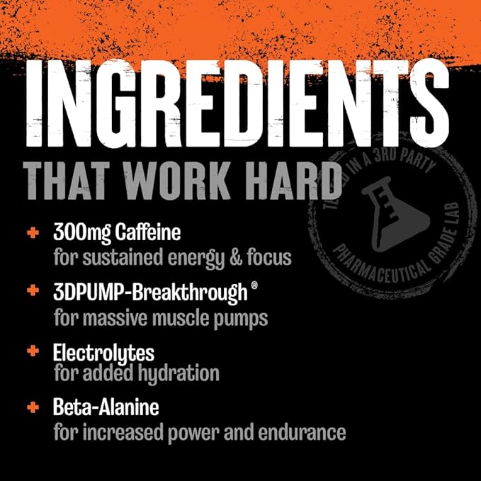 Animal Primal Muscle Hydration + Preworkout Powder ??Contains Beta Alanine, 3DPump, Caffeine &