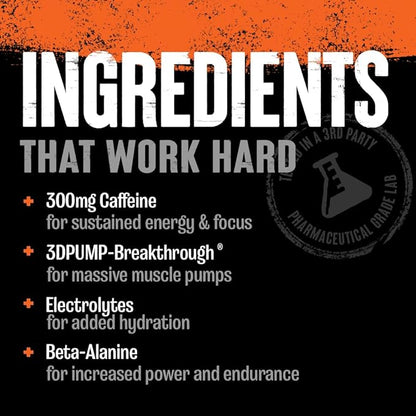 Animal Primal Muscle Hydration + Preworkout Powder ??Contains Beta Alanine, 3DPump, Caffeine &