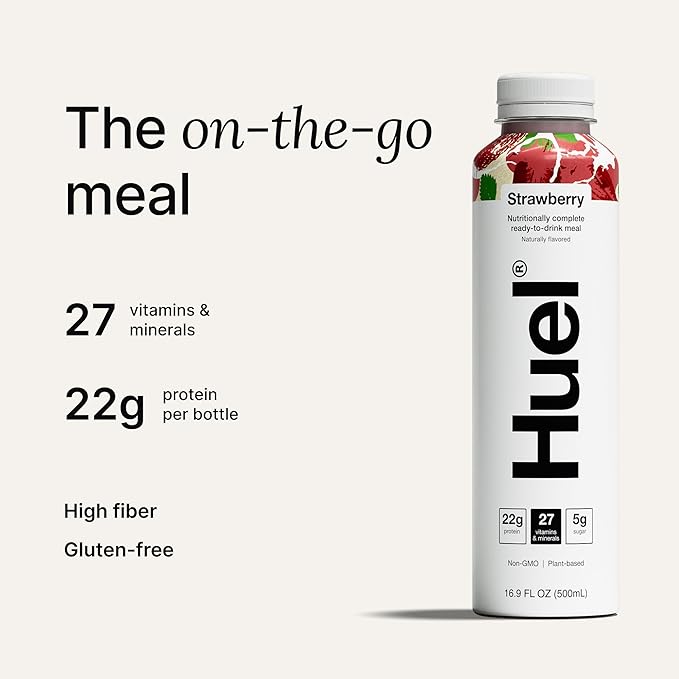 Huel Ready-to-Drink | Strawberry Shortcake Meal Replacement Drink | High Protein Drink |