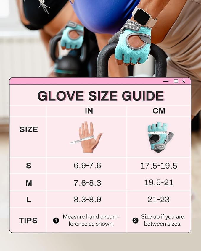 VINSGUIR Workout Gloves for Women and Men, Breathable Weight Lifting Gloves for Gym Exercise