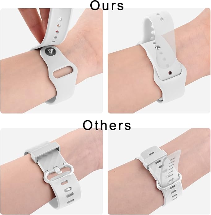 Amzpas Silicone Band for Coros PACE 2/ APEX 42mm/ APEX 2, 20mm Quick-Release Replacement Wristband