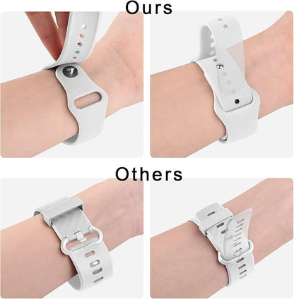 Amzpas Silicone Band for Coros PACE 2/ APEX 42mm/ APEX 2, 20mm Quick-Release Replacement Wristband