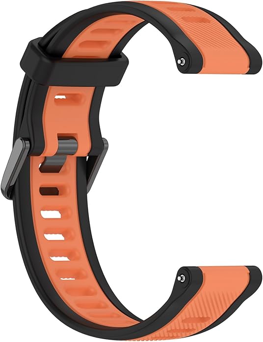 Compatible with Garmin Forerunner 165 Watch Band, 20mm Width Silicone Replacement Bands for Garmin