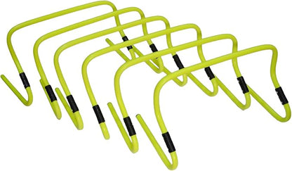 GSi Dual Height Agility Hurdle Pack of 6 – Adjustable 6" & 12" Training Hurdles for Sports