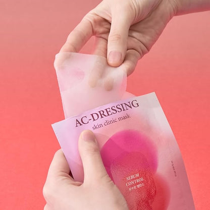 LEADERS AC-Dressing Skin Clinic Mask ??Soothing and Calming Sheet Mask for Sensitive, Acne-Prone