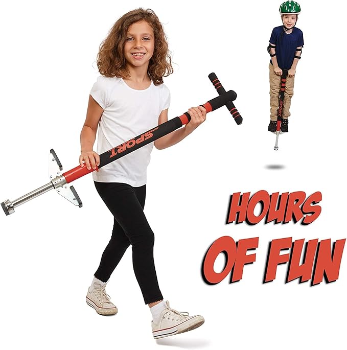 New Bounce Pogo Stick for Kids - Pogo Sticks, 40 to 80 Lbs - Sport Edition, Quality, Easy Grip