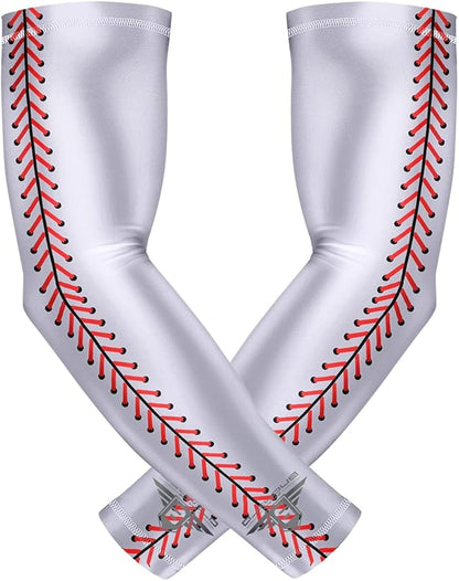 Bucwild Sports Baseball Arm Sleeve - Youth & Adult 1 Pair - Football Basketball Cycling Tennis