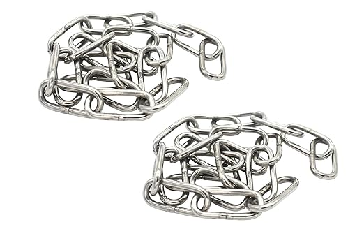 3/32 inch(2.5mm) Wire Diameter Stainless Steel Safety Chains 20 inch Long Link Rings Light Duty