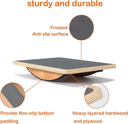 Balance Board Professional Wobble Board for Adults Anti-Slip 350LBS Balance Boards for Physical