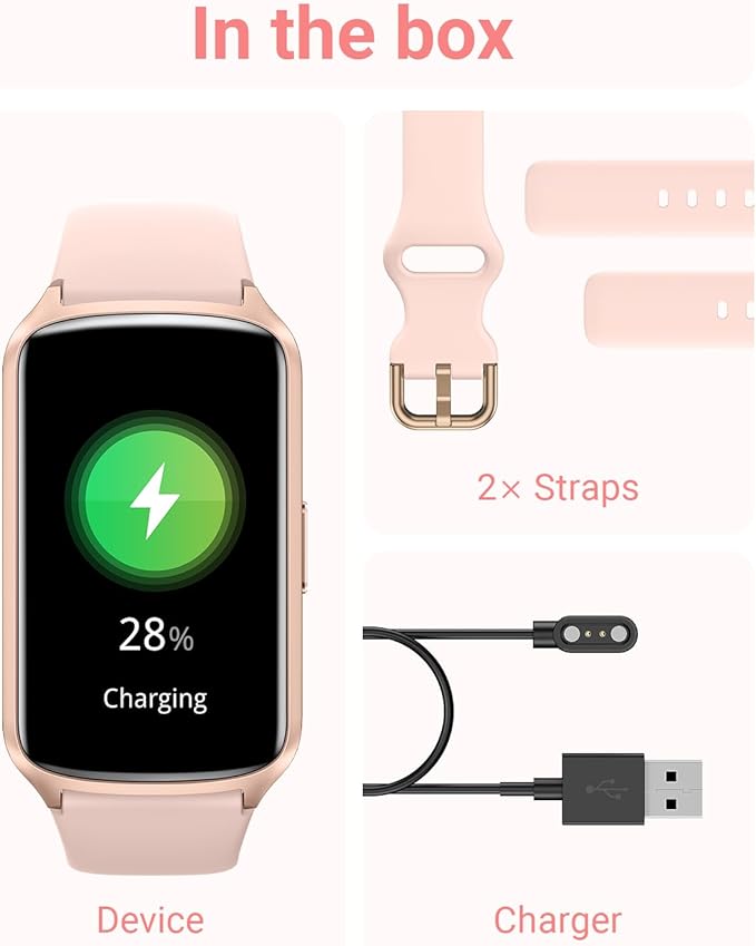 Health Fitness Tracker with 24/7 Heart Rate, Blood Oxygen, Blood Pressure, Sleep Tracker, 5ATM