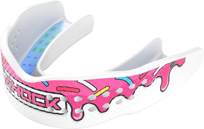 Shock Doctor Sports Mouth Guard, Breathable Low Profile Custom Fit, Basketball, Football, Lacrosse